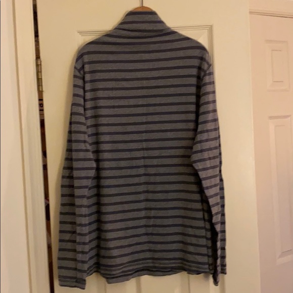 Long Sleeve Striped Turtle Neck Top - Picture 3 of 3